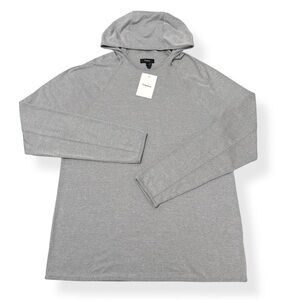 Theory Goris Hoodie Mens XL Lightweight Strech Pullover Wheat Main Knit New